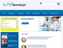 Tablet Screenshot of labportal.pl